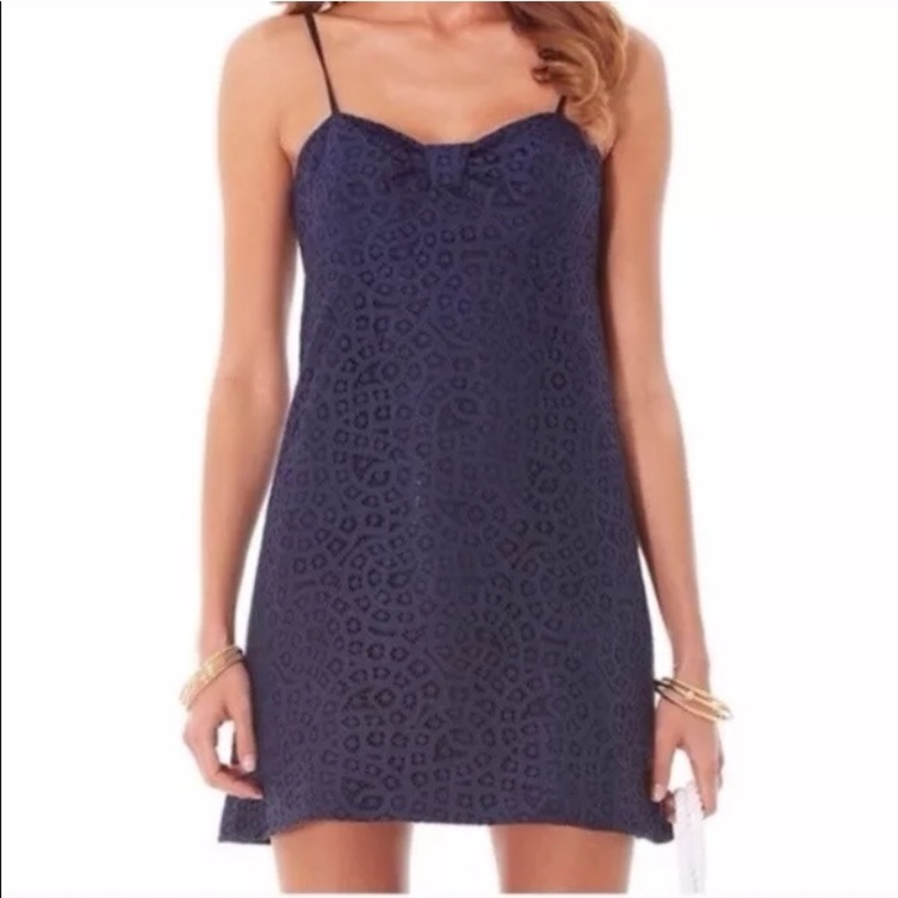 Lilly Pulitzer navy Karina paisley 00 empire mini